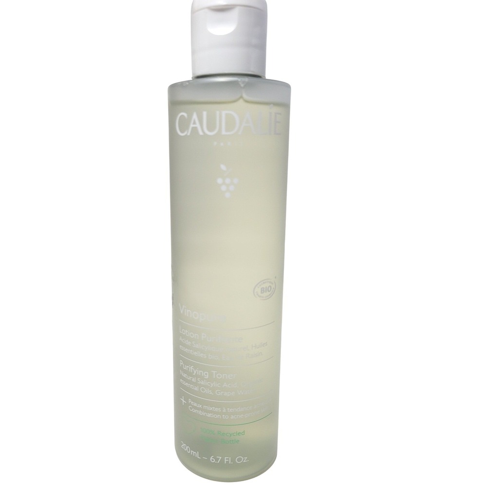 Caudalie Vinopure Purifying Toner 200ml 6.7oz Salicylic Acid Acne Prone Skin NEW